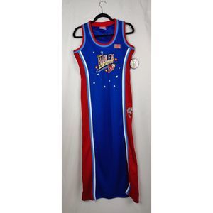 NWT Vintage FUBU Harlem Globetrotters Meadowlark 75Th Anniversary Jersey Dress M